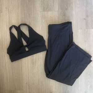 Fabletics Bra and Flare Legging Set
